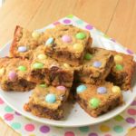 Peanut Butter Gooey M&M Bars