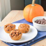 Three Ingredient Pumpkin Chocolate Chip Muffins