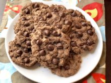 Soft Batch Double Chocolate Cookies